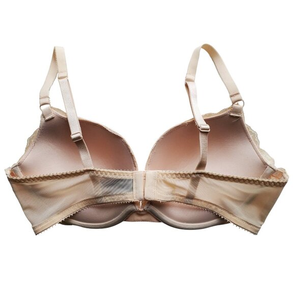 HEIDI KLUM NWOT MAXimum Lift Push Up Plunge Bra Nude 36C - Picture 4 of 11